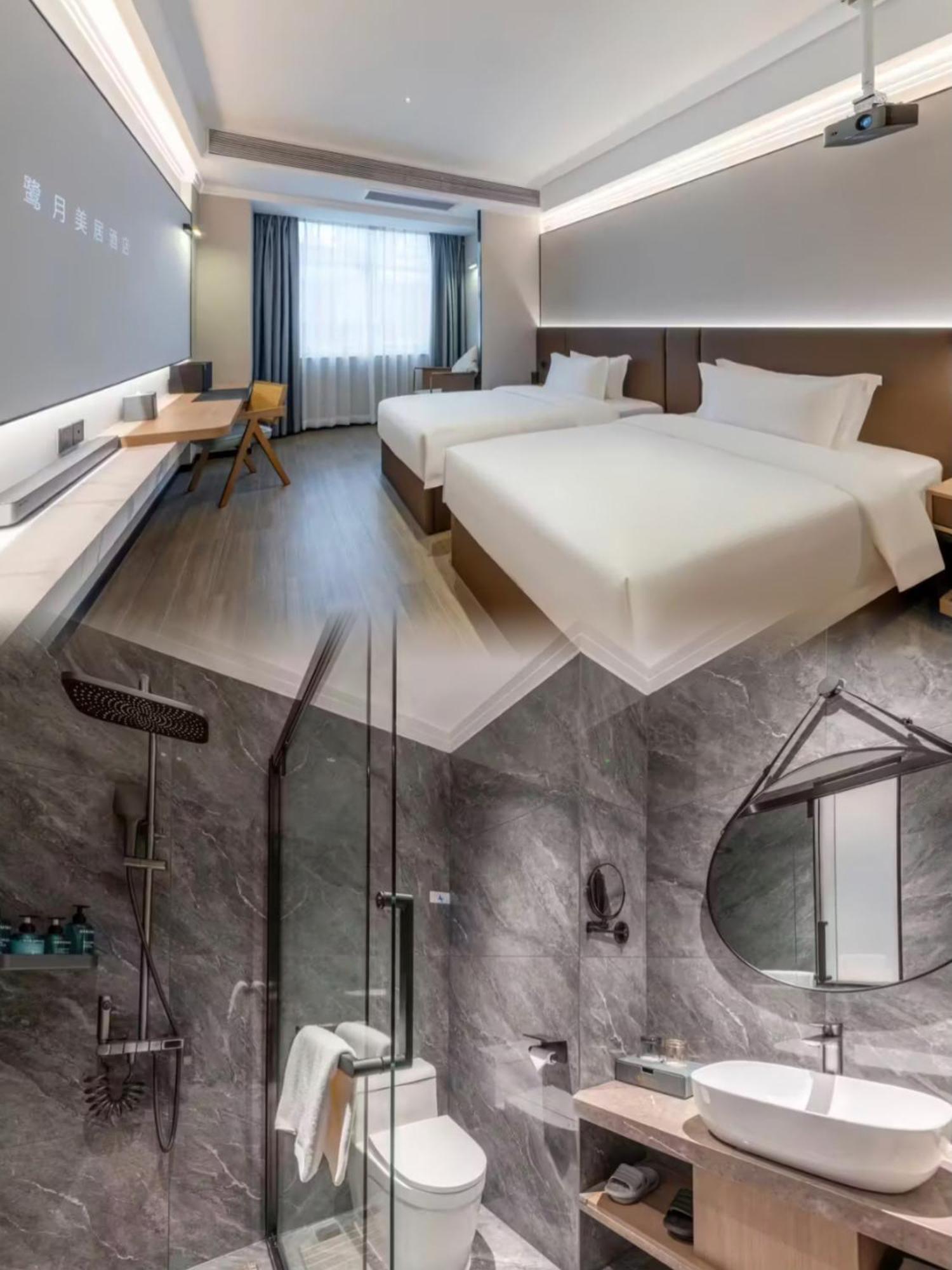 Luyue Hotel Movie Hotel Huaqiangbei Convention And Exhibition Center Branch Thẩm Quyến Ngoại thất bức ảnh